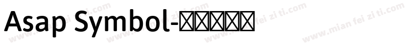 Asap Symbol字体转换